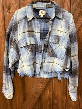 BDG urban outfitters crop flannel